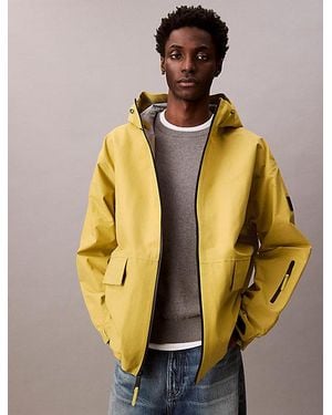 Calvin Klein Jeans Nylon Oxford Relaxed Sport Jacket - Natural