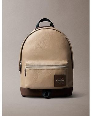 Calvin Klein Monologo Round Backpack - Natural