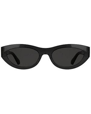 Calvin Klein Jeans Oval Sunglasses - Black