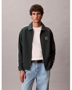 Calvin Klein Milano Jersey Track Jacket - Grey