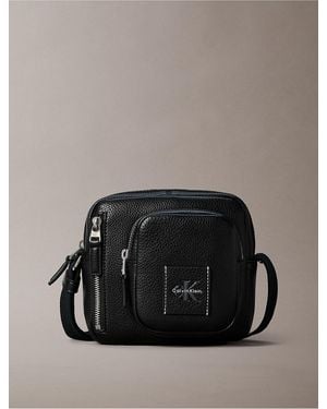 Calvin Klein Bold Pebble Crossbody Bag - Black