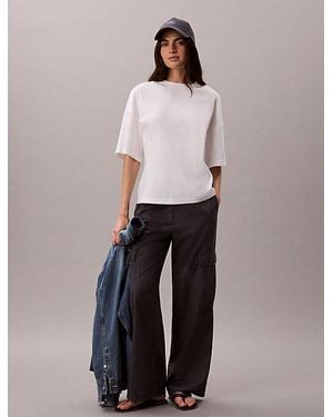 Calvin Klein Jeans Cotton Cinched Waist T-Shirt - Multicolour