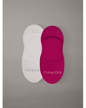 Calvin Klein Pack de 2 calcetines invisibles que eliminan la humedad - Rosa