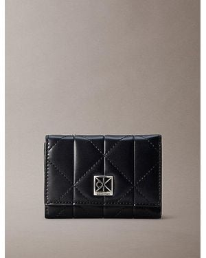 Calvin Klein Quilted Zip Wallet - Grey