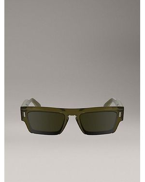 Calvin Klein Modified Rectangle Sunglasses - Green