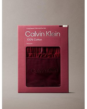 Calvin Klein Flanellen Pyjamaset - Roze