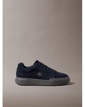 Calvin Klein Jeans Suede Durable Traction Chunky Trainers - Blue
