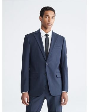 Calvin Klein Slim Fit Suit Jacket - Blue