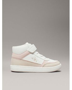 Calvin Klein Zapatillas de caña alta para niños y bebés - Metálico