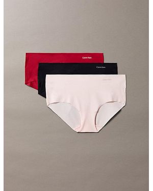Calvin Klein 3 Pack Hipsters Invisibles - Brown
