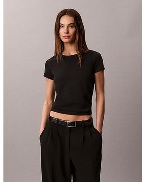 Calvin Klein Premium Stretch Slim T-Shirt - Black