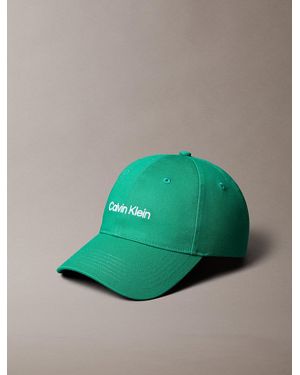 Calvin Klein Cotton Twill Adjustable Cap - Green