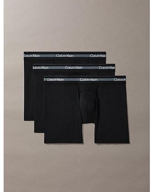 Calvin Klein 3 Pack Boxer Briefs - Black