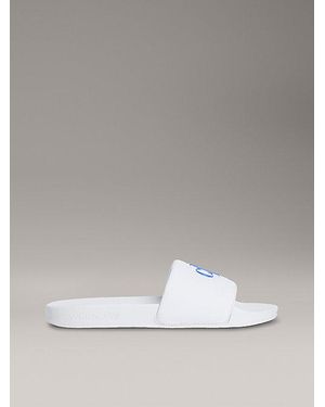 Calvin Klein Sliders Met Logo - Metallic