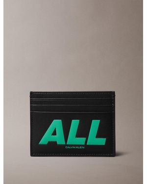 Calvin Klein Portafoglio A Libro Con Grafica Audace - Verde
