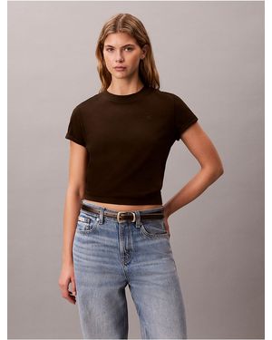 Calvin Klein Calvin Klein Monogram T-Shirt - Brown