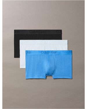 Calvin Klein Ck 3-Pack Low Rise Trunk - Blue