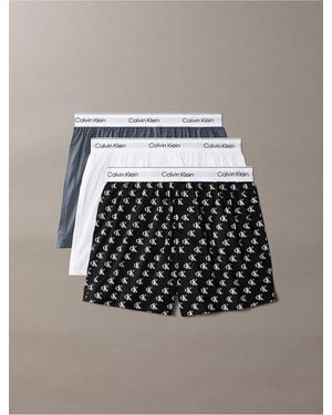Calvin Klein Icon Cotton Stretch 3-Pack Slim Boxer - Multicolor
