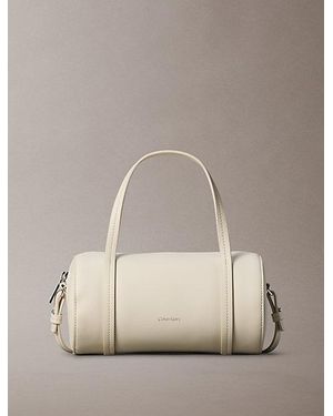 Calvin Klein Small Foil Logo Duffle Bag - Natural