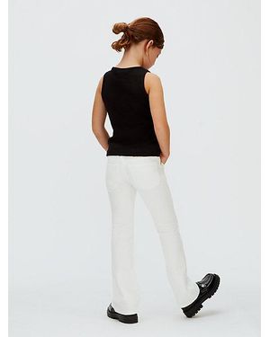 Calvin Klein Jeans Mid Rise Flared Jeans - White