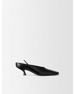 Calvin Klein Anna Leather Mule - White