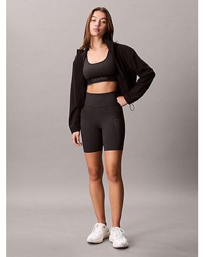 Calvin Klein Nauwe Sportshorts - Bruin