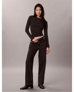 Calvin Klein 90S Straight Jeans - Brown
