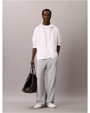 Calvin Klein Calvin Klein Premium Terry Wide Leg Pants - Multicolor
