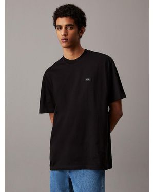 Calvin Klein Relaxed Badge T-Shirt - Black