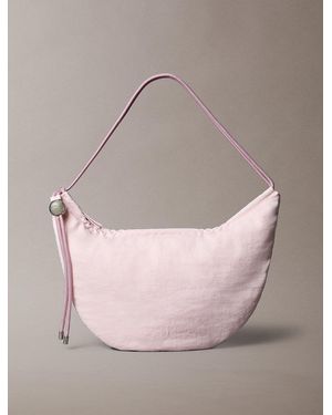 Calvin Klein Nylon Small Crescent Bag - Pink