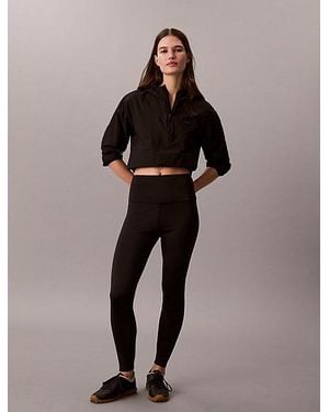 Calvin Klein Sport Quick Dry High Rise Gym Leggings - Black