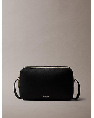 Calvin Klein Foil Logo Crossbody Camera Bag - Black