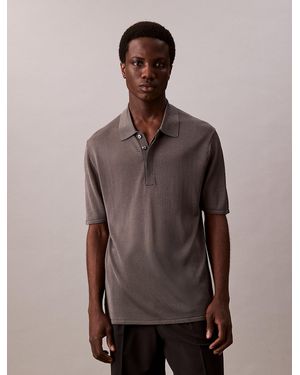Calvin Klein Maglione Polo Trasparente - Marrone