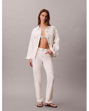 Calvin Klein Belted Denim Jacket - Multicolour