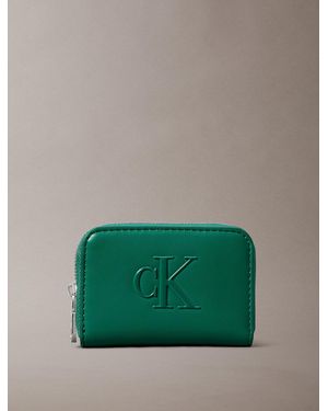 Calvin Klein Monogram Zip Wallet - Green