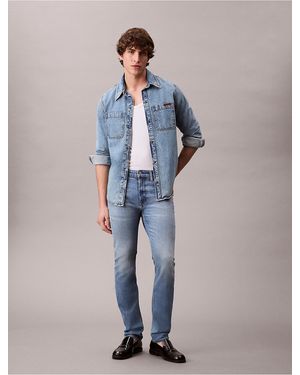 Calvin Klein Calvin Klein Slim Fit Coolmax Jean - Blue