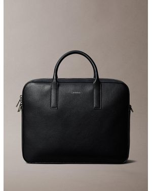 Calvin Klein Sac De Transport Micro-Grainé - Gris