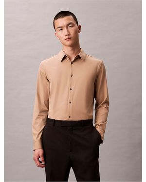 Calvin Klein Tech Stretch Slim Button-Down Shirt - Multicolor