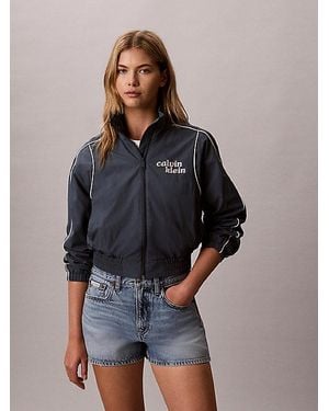 Calvin Klein Jeans Nylon Piping Jacket - Blue
