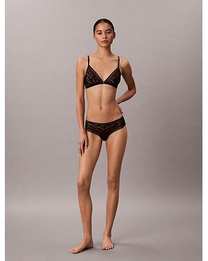 Calvin Klein Thong Eternal Stretch Lace - Black