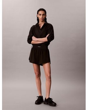 Calvin Klein Water-Repellent 2-In-1 Gym Shorts - Black