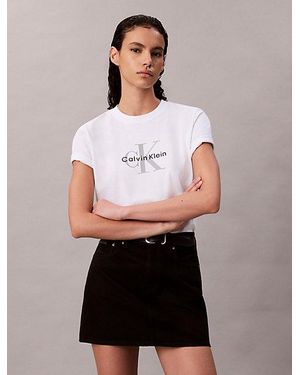 Calvin Klein Jeans Monogram T-Shirt - White