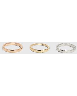 Calvin Klein 3 -Piece Rings Set - Multicolour