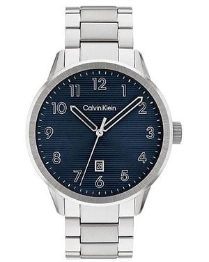 Calvin Klein Minimalistische Pilotenhorloge - Blauw