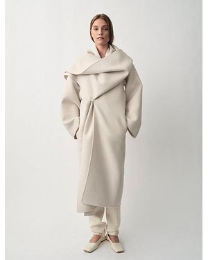 Calvin Klein Abrigo drapeado Amelia - Neutro