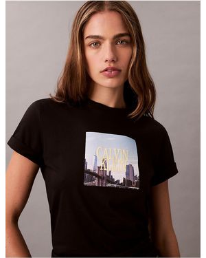 Calvin Klein Calvin Klein Logo City Graphic Classic T-Shirt - Black