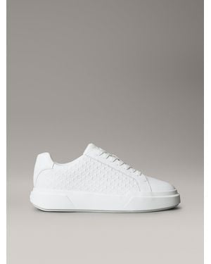 Calvin Klein Durable Traction Logo Trainers - White