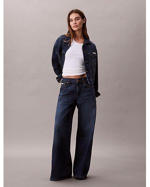 Calvin Klein Ultra Wide Leg Jeans - Blauw
