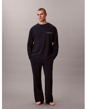 Calvin Klein Trousers Pyjama Set - Blue