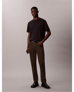 Calvin Klein Slim Move 5-Pocket Pant - Brown
